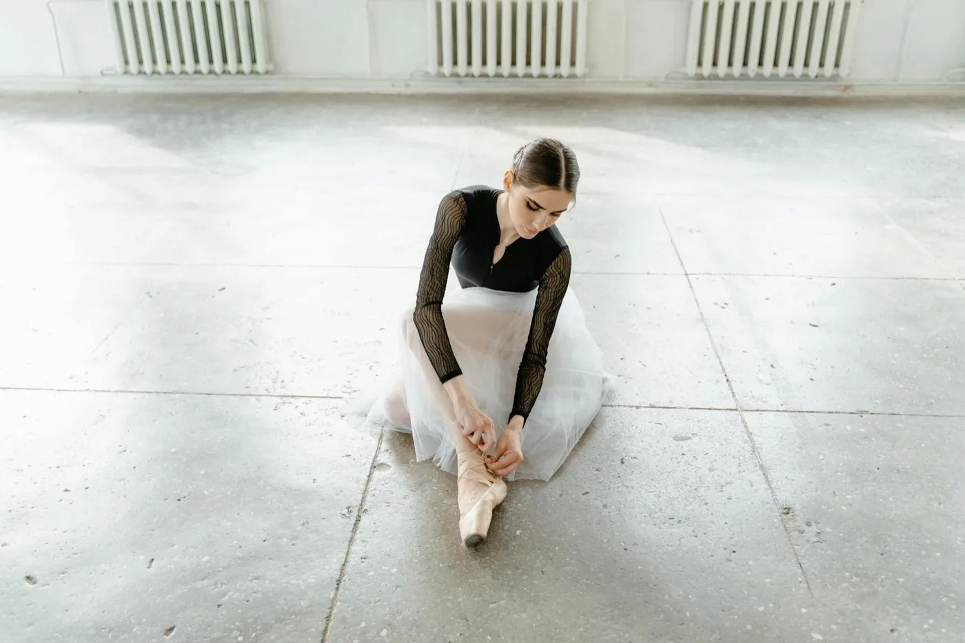 Young ballet dancer training at ACBT Academy